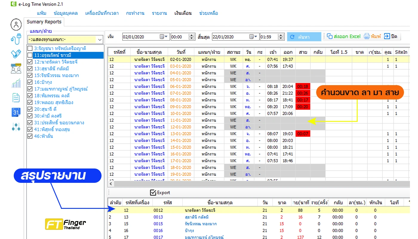 ระบบคำนวณเวลา