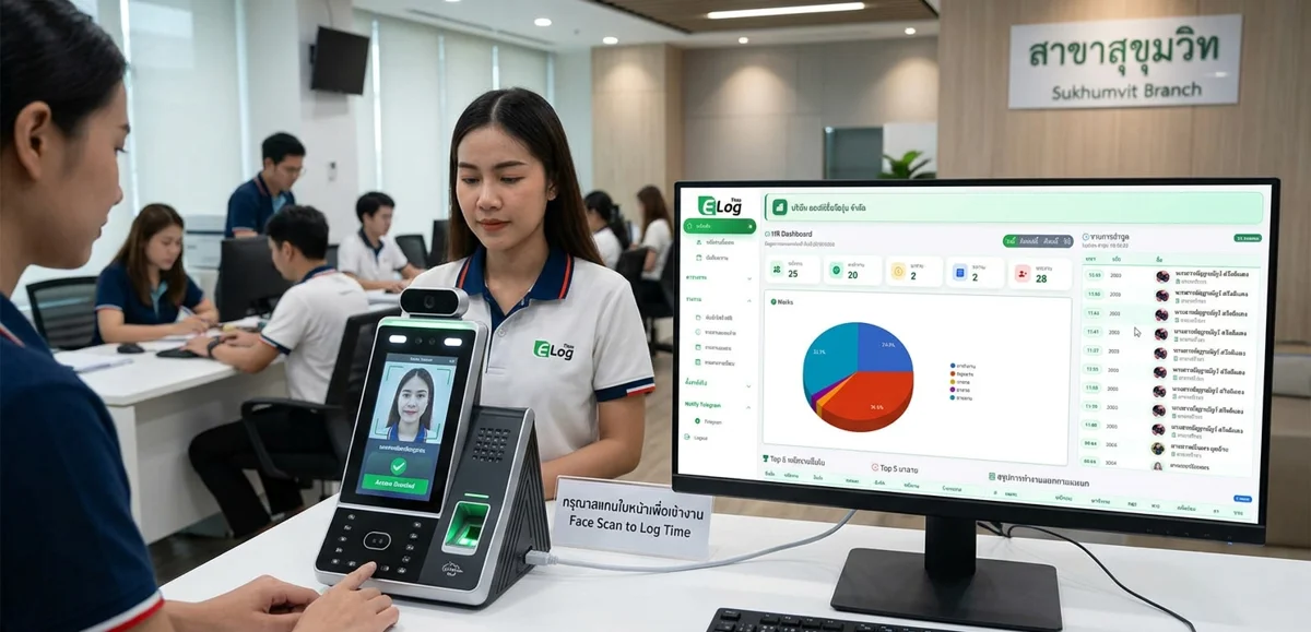 การดึงข้อมูลจากเครื่องสแกนออนไลน์ คืออะไร? ระบบ Time Attendance ดึงข้อมูลเข้า Cloud แบบ Real-Time