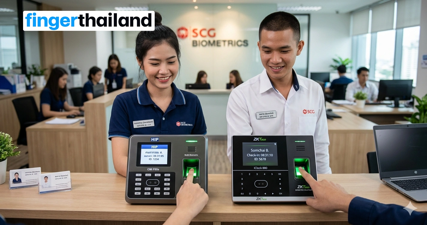 เครื่องสแกนนิ้ว ยี่ห้อไหนดี? เปรียบเทียบรุ่นยอดนิยมสำหรับบริษัทและโรงงาน ปี 2026