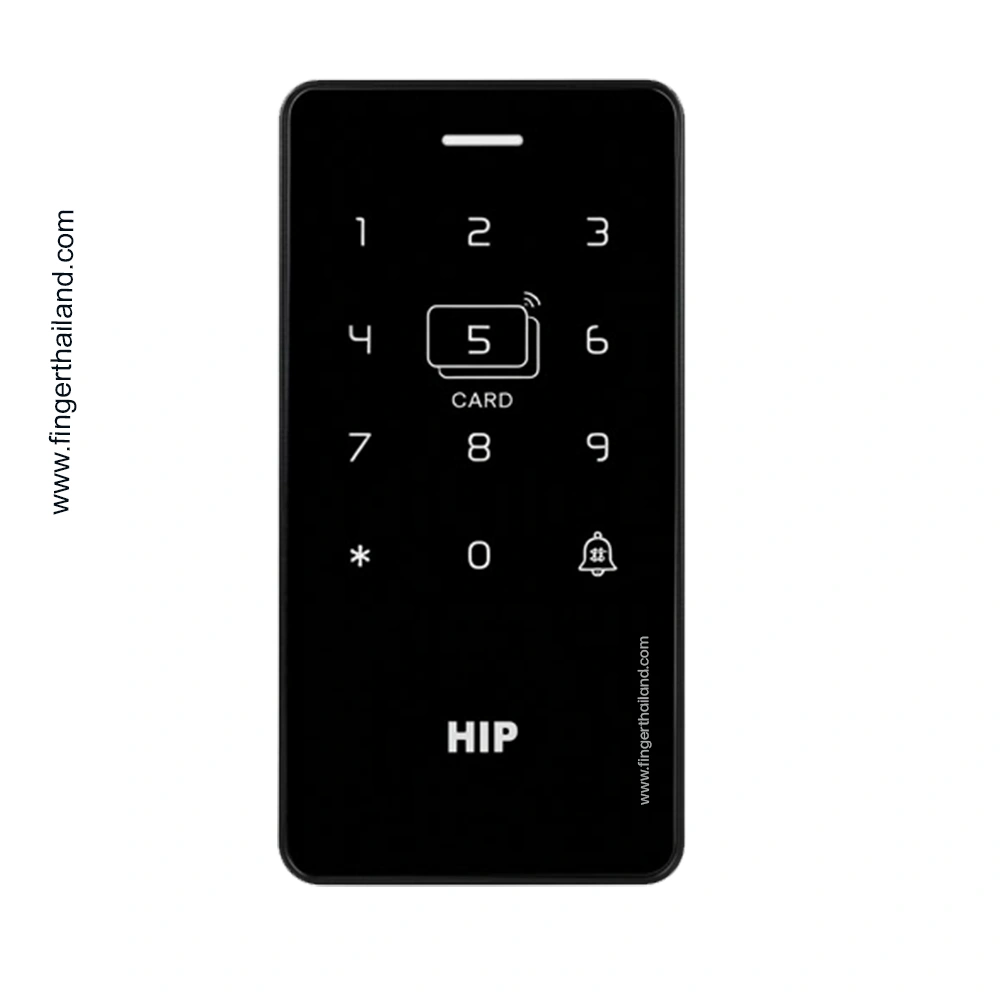 HIP CMG398 เครื่องทาบบัตร WiFi ควบคุมประตู Standalone รองรับแอป บัตร และรหัส