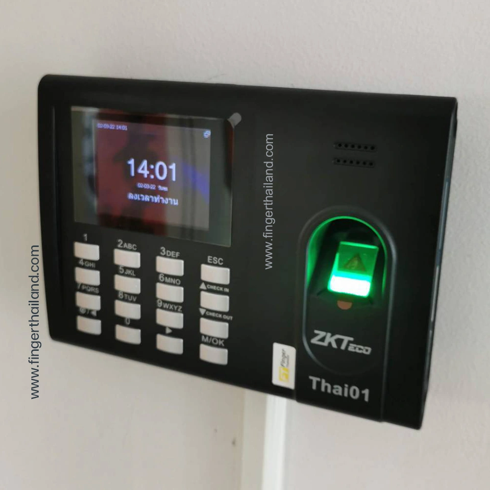 ZKTeco Thai01 เครื่องสแกนนิ้วมือ ลงเวลาพนักงาน 