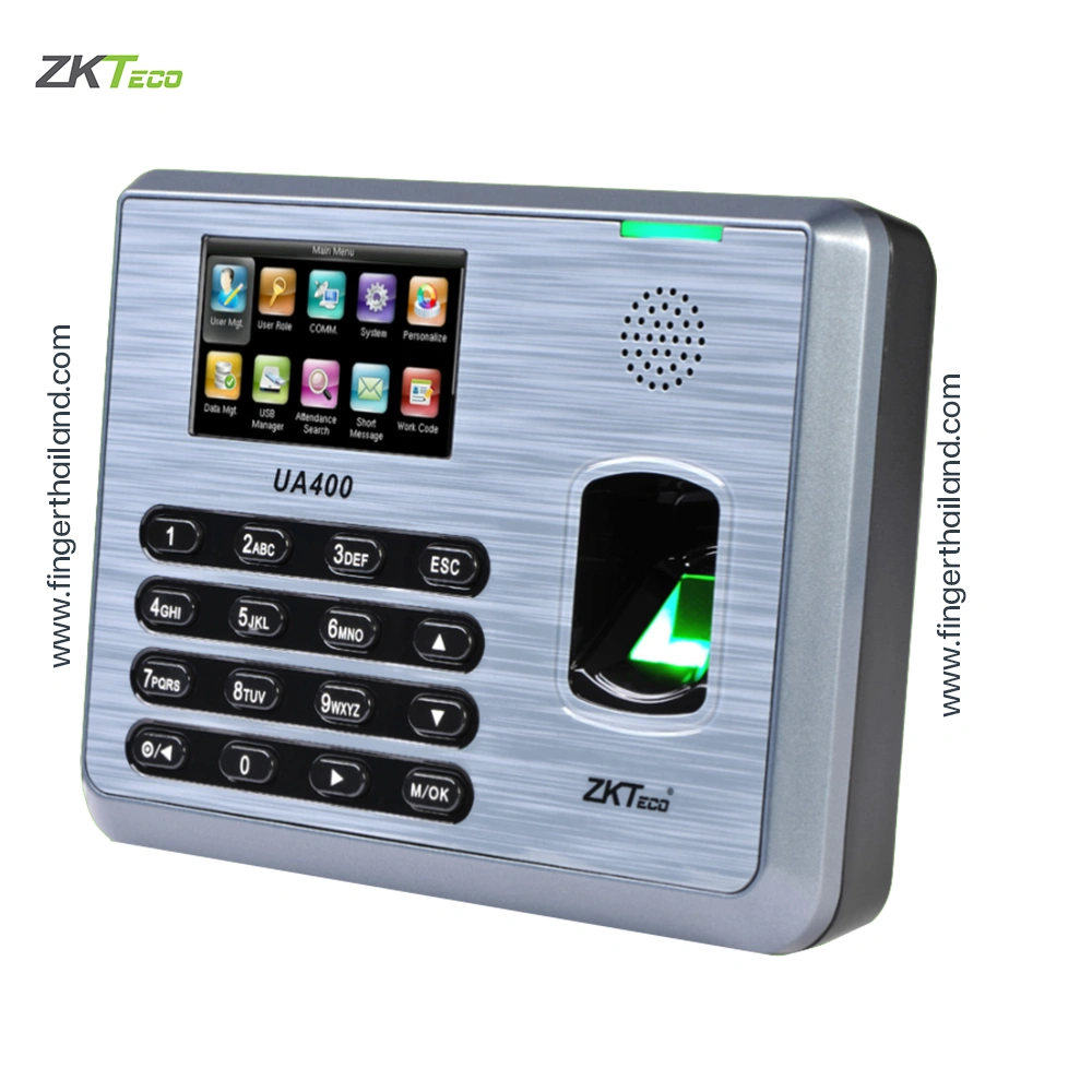 ZKTeco UA400 เครื่องสแกนนิ้วมือ ลงเวลาพนักงาน ควบคุมประตู